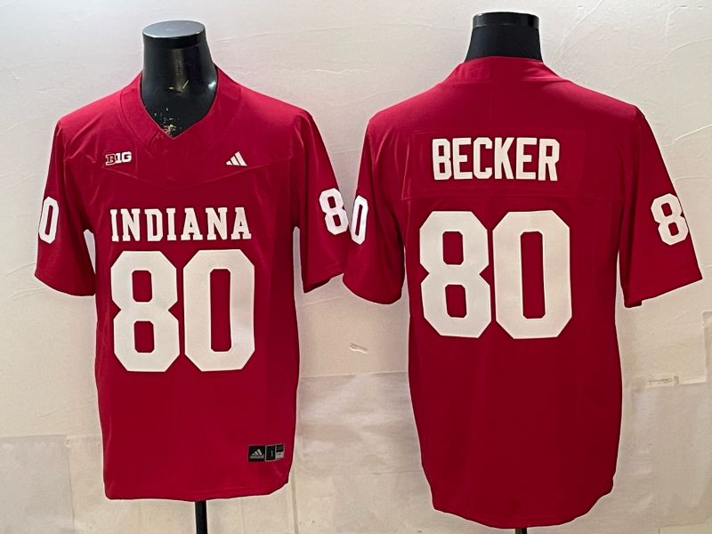 Men 2026 Ohio State Buckeyes #80 Becker Red Limited NCAA Jersey 071